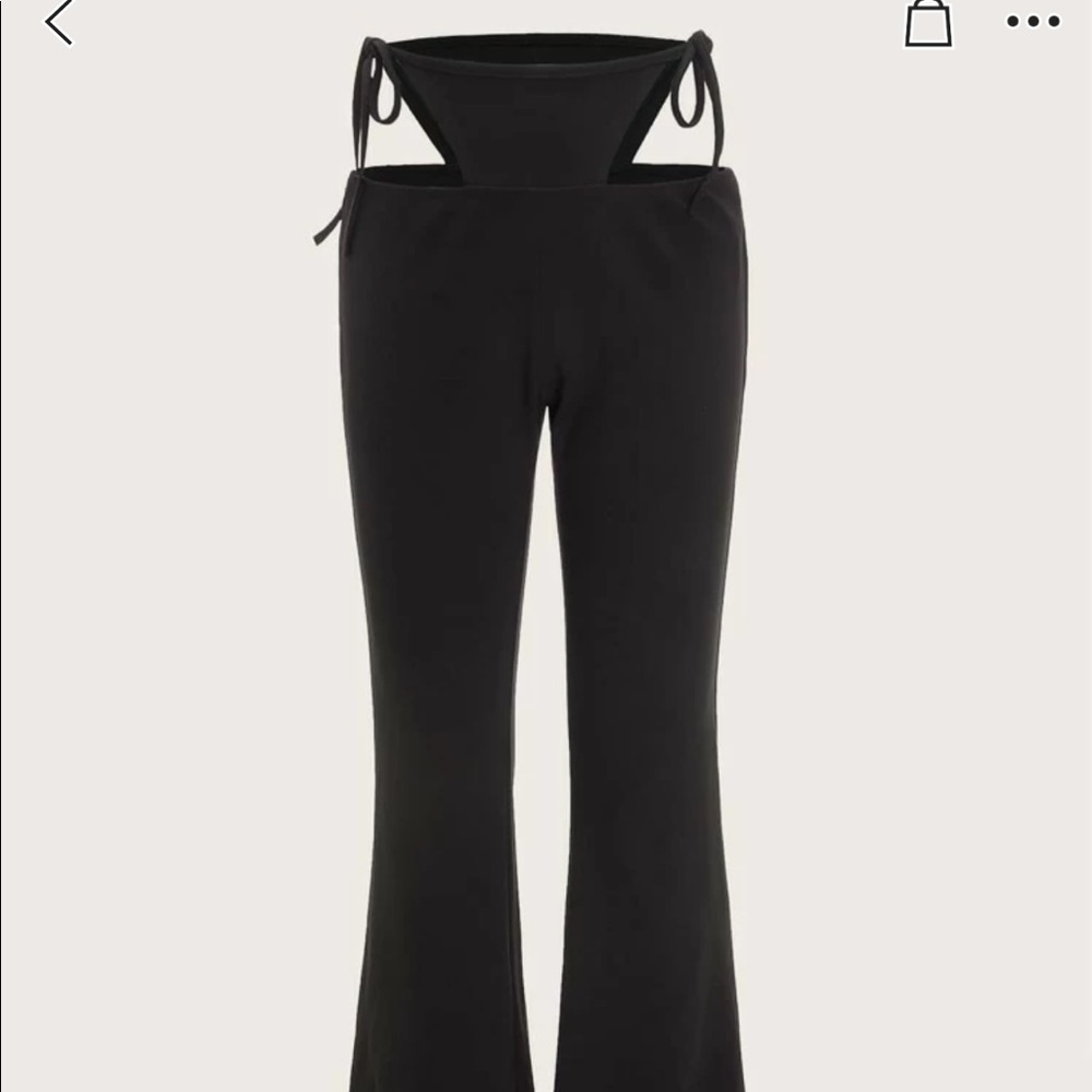 Cut-Out Flare Pants